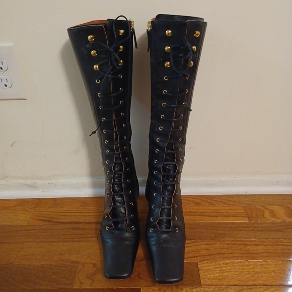 Manu Atelier Lace-up Leather Boots.    Sz 41/9.5 - Picture 3 of 11